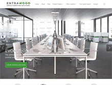 Tablet Screenshot of entrawood.co.za